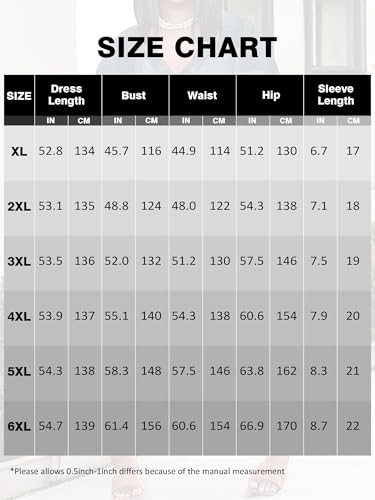 Image of Plus Size Maxi Dress for Women Short Sleeve V Neck Casual Loose Sundress with Pockets