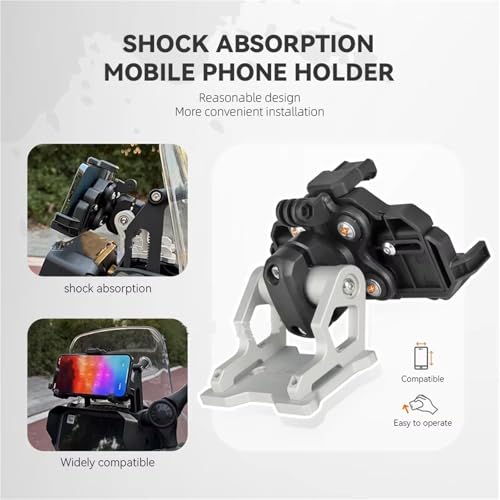 Support de navigation GPS CFMOTO 450 MT fixation smartphone 12mm 2024 - 4
