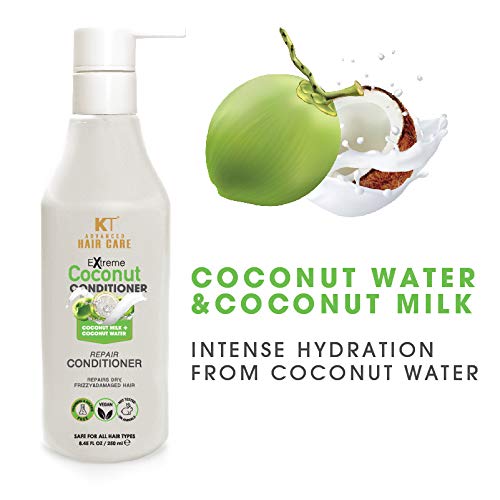 Image of KEHAIRTHERAPY KT Professional Buy 1 Coconut Conditioner |Sulfate Free|Paraben Free 250ml And Get 1 Coconut Shampoo 120ml FREE (Pack Of 2)