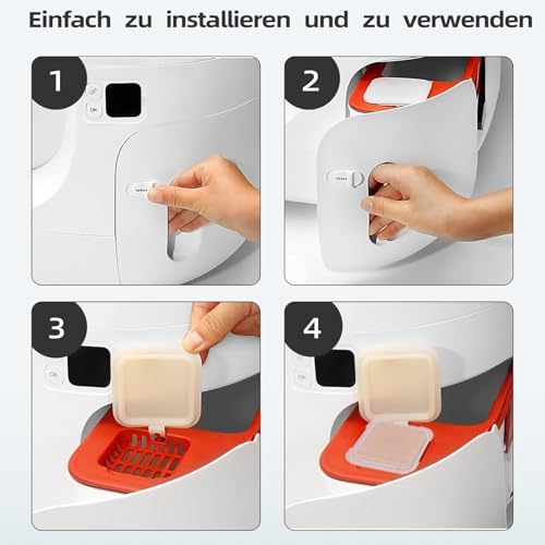 Geruchsentferner N50 2.0 für Pura Max Selbstreinigende Katzentoilette, Geruchskontrolle, entfernt hartnäckige Gerüche fasertief, 6 Stück