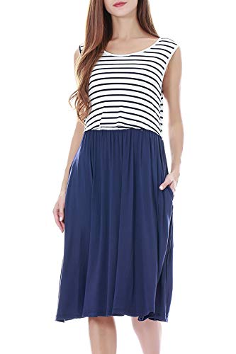 Robe d'allaitement sans manches Smallshow taille M vêtement maternité été - 4