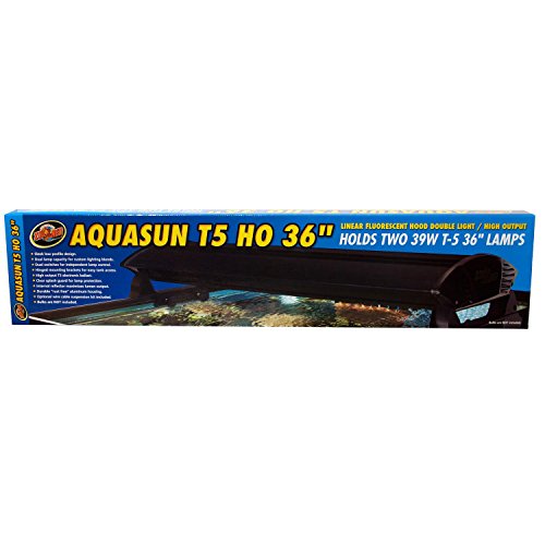 Zoo Med AquaSun T5-HO Double Light Linear Fluorescent Hood, 36-Inch