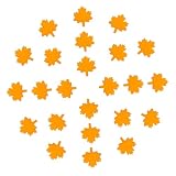 Homoyoyo 50 Piezas cuentas de madera de arce cuentas de calabaza perlas de otoño suministros de artesanía de otoño cuentas de colores de otoño Cuentas de Halloween Orange