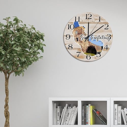 Horloge murale Saint-Eustache de 25,4 cm silencieuse pour salon - 5