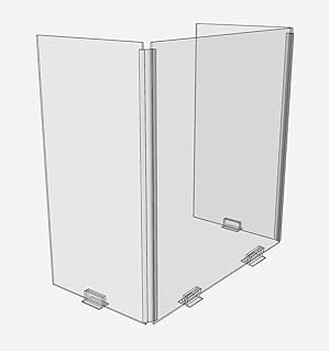 Clear Acrylic Plexiglass Protective Barrier Sneeze Guard (30