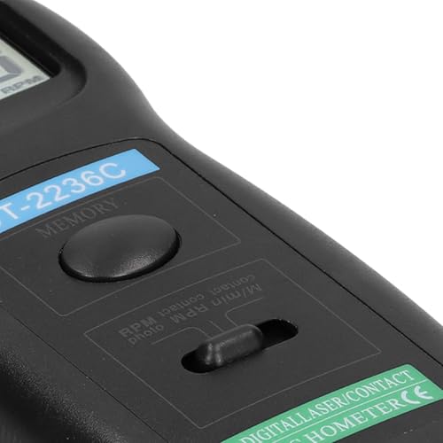 Non-Contact Digital Tachometer DT2236C Pocket for Auto Maintenance 0.5-19999rpm and 2.5-99999rpm