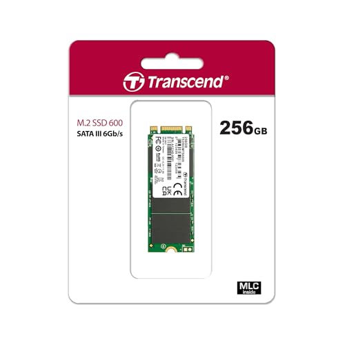 Image of Transcend MTS600 256GB M.2 SATA III 2260 MLC Internal Solid State Drive (TS256GMTS600)