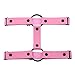 Collares Colgante Joyas Liga De Cuero Punk Chica Gótica Negro Estética Grunge Pierna Joyería Correas Arnés De Muslo Accesorios Góticos-Rosa