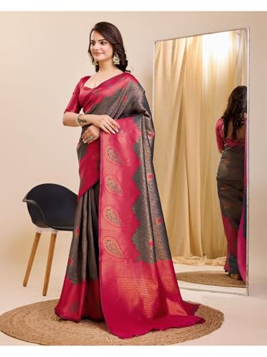 Image of Avantika Fashion Women's Kanjivaram Soft Silk Banarasi Sarees With Blouse Piece For Women