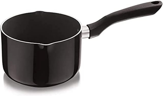 Penguin Home® Non Stick Milk Pan 14cm, 1.4 Litre |Bakelite Handle | Milkpan with Double Pouring Lips | Perfect for Cooking Sticky Sauces, Warming Milk | Cooking Pots & Pans