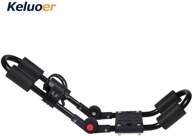 Kayak Roof Rack J-Style Foldable Premium Aluminum Car Roof Carrier with Paddle Holders for Kayaks, Canoes, SUPs Rooftop Mount on Car, SUV, Trunk, Vehicles(Black).