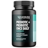 Prebiotics and Probiotics for Women and Men as Digestive Enzyme Support | Healthy Gut Flora with Patent Pending Probiotic and Prebiotic Blend | 60 Non-GMO, Vegetarian Digestive Support Capsules
