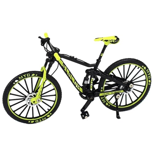 AZIDWERYQ Finger Bike Mini BMX Finger in lega in scala 1:10 con ruote girevoli e pedali Mini giocattolo realistico per bici BMX con parte anteriore girevole per bambini e collezionisti