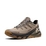 KEEN Men's Targhee Apex Durable Lightweight Comfortable Waterproof Hiking Shoes, Brindle/Canteen, 10.5