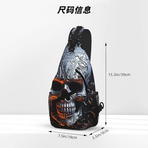 Mochila tipo bandolera unisex negra para viaje y senderismo miniatura 4