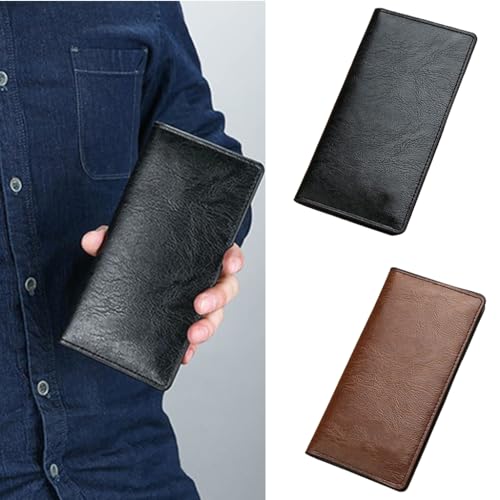 Durable PU Wallet Versatile Long Wallet for Men Securely Stores Cards & Cash2