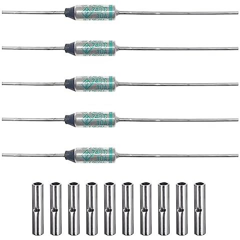 Yoiilnz (Pack of 5 pcs) SF240E SEFUSE 10A 250V(Compatible with 110V, 125V) Thermal Fuses 240 Degrees Celsius Thermal Cutoffs 240 Degree Cover