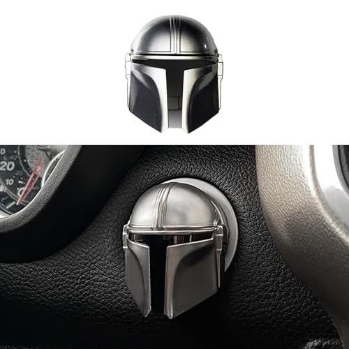 BestEvMod Mando Style Universal Car Engine Start Stop Button Cover (Silver) |…