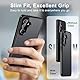 QHOHQ Hülle für Samsung Galaxy A56 5G / A36 5G mit 2 Stück Panzer Glas, [Militärstandard Schutz] Handyhülle, Transluzente Matt Rückseite Schutzhülle Case, Anti-Fingerabdruck, Kratzfest - Schwarz