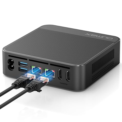 Image of Mini PC,Twin Lake N150(Turbo 3.6Hz) 16GB DDR4 500GB M.2 SSD Dual LAN, Desktop Mini Computer 4K Dual HDMI Display, Wifi5, BT5.0, Built-in 45W Power Supply