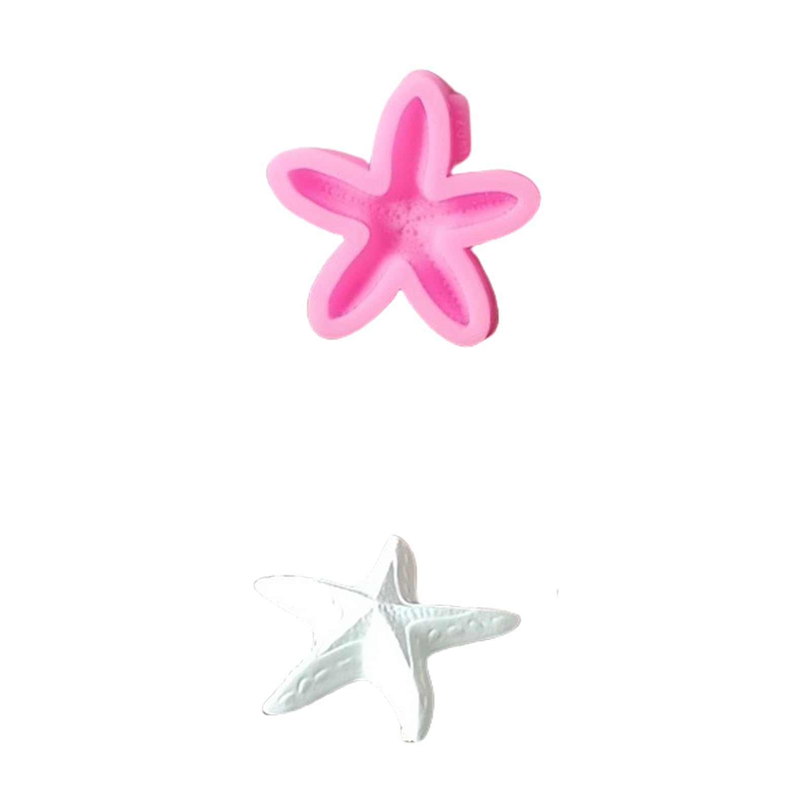NEWFT Sea Creature Star Fish Silicone Molds for Epoxy Resin Soap Making Cement Gypsum Silicone Molds for Craft Star Fish Mold