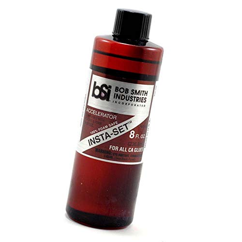 Bob Smith 152 Insta Set Accelerator 8 oz. (Clear Fast Acting Compatible with Plastic & Foam)