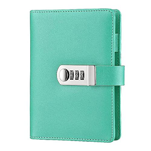 A6 planificateur classeur cahiers à spirale et journaux mot de passe agenda journal avec serrure carnet de notes pour fournitures de bureau scolaire papeterie Cover