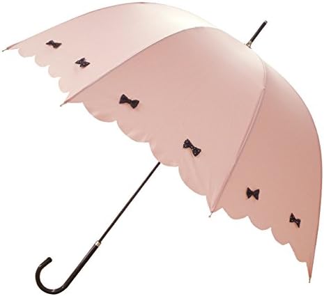 Amazon ピンクトリック 長傘 日傘 晴雨兼用 カラフル リボン オフホワイト 8本骨 58cm Uvカット 97 以上 カミオジャパン Kamiojapan 長傘 通販