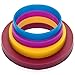 GreenOlive Rolling Pin Guide Ring Spacer Bands (8 Piece Set) Multicolored Flexible Silicone Slip On Baking Accessories Fit 1 3/4” to 2” Wide Dough Rollers