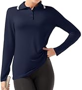 GGOV Women's Golf Polo Shirts Long Sleeve Workout Tops UPF 50+ Sun Protection Quick Dry Lightweig...