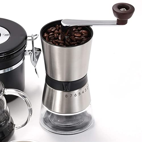 SXLCKJ 75g Kaffeemühle Manuelle Edelstahl Kaffeemühle Grobmahlung Keramik Mechanismus Coffe Mi (Crusher) – Bild 5