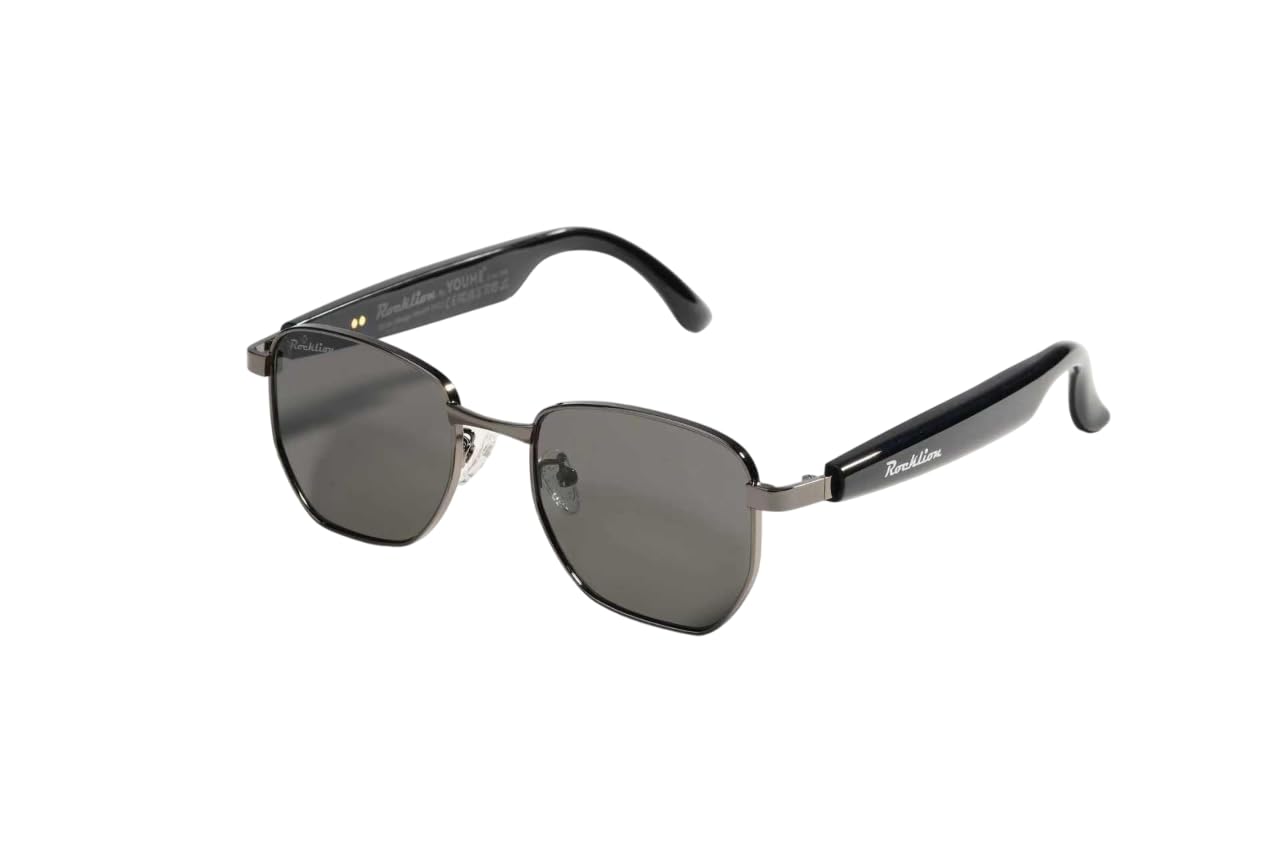 Smart Sunglasses for Men Stylish Bluetooth Sunglasses UV Protection Glasses Stylish Metal Frame Smart Glasses for Driving, Cycling, and Outdoor Sports