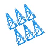 UPKOCH 6stücke Trainingskegel für Fußball Basketball Sportarten mit Tasche für Einfachen Transport und Aufbewahrung Robust und Langlebig für Outdoor-Training und Beweglichkeitübungen