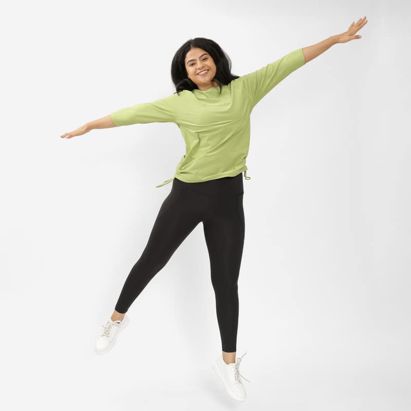 Image of BlissClub Women Modal Sof-Tee | Buttersoft Fabric | Short Sleeves | Round Neck | High-Low Hem | Tops for Women