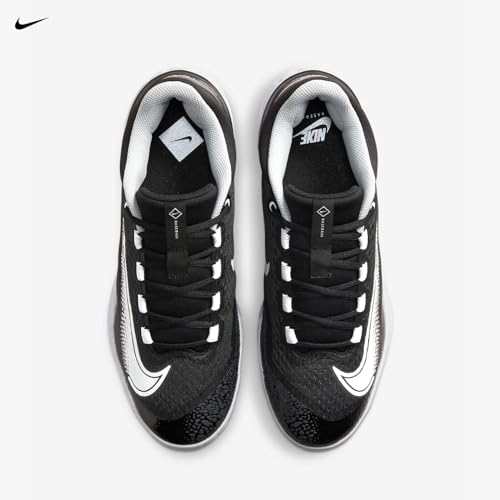 Nike Men's Alpha Huarache Elite 3 Metal Baseball Cleats DJ6521-011 (us_Footwear_Size_System, Adult, Men, Numeric, Medium, Numeric_8) Black/White4