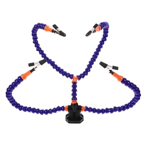 DECOMELODY Soldering Station Flexible Arms Welding Tool for Repair Heavy Duty Construction Compact and Portable Design Safe and Reliable Soldering Helping Stand