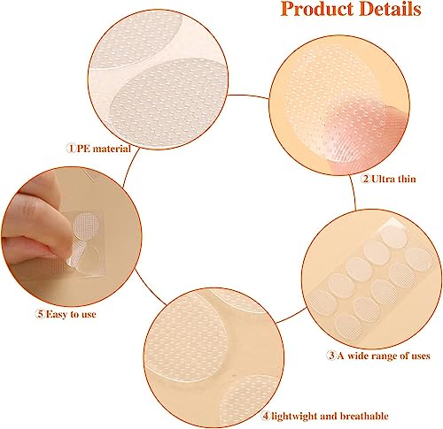 Indiana Girls & Women Invisible Waterproof Fashion Ear Lobe 80 pcs Support for Earrings Self Adhesive Oval Ear Lobe Tape Support for Heavy Earrings Flexible
