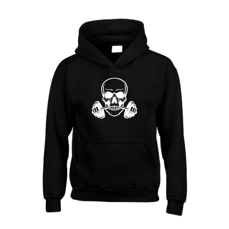 Sweat Gym Squelette Haltère Edward Sinclair XS fini les vêtements froids