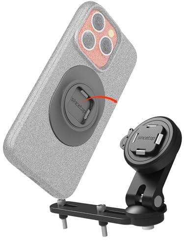 sincetop Soporte para depósito de freno de motocicleta, cubierta de bomba de freno, soporte para teléfono de scooter, serie Q [Quad ] de liberación rápida de aluminio para tanque de motocicleta