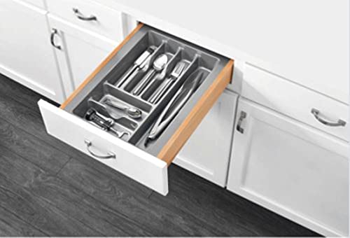 Rev-A-Shelf - Gct-2S-52 - Medium Glossy Silver Cutlery Tray Drawer Insert #TOP1