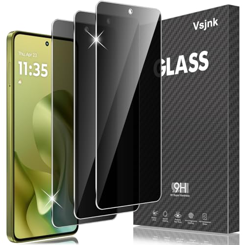 Vsjnk Ochrona przed wzrokiem kompatybilna z Motorola Moto G86/G86 Power z 3 sztukami ochrona prywatności szkło pancerne folia ochronna 9H HD folia ochronna na wyświetlacz pancerna szkło ochronne, do
