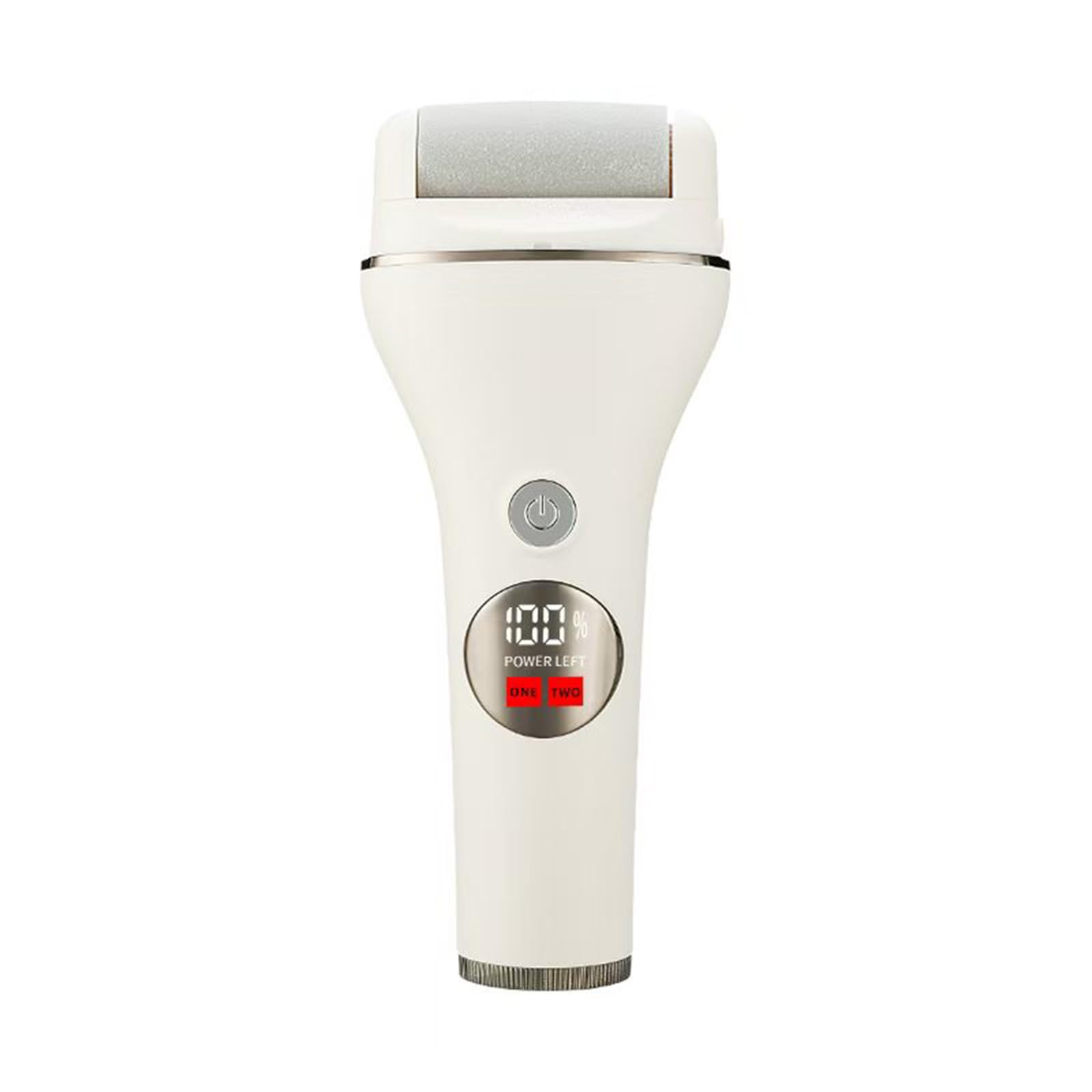 DiceVanto Electric Foot File Callus Remover - 2025Upgraded Rechargeable Foot Grinder, 2-Speed Pedicure Tool with Ceramic Roller, Portable Dead Skin Remover for Feet & Hands (White)