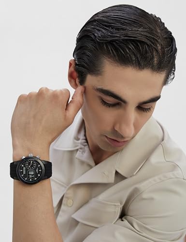 Image of Kenneth Cole Reaction Black Dial Men's Watch - KRWGQ0069301
