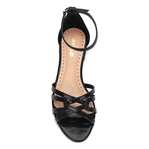 Rasteira Drezzup Tiras - Preto - 39