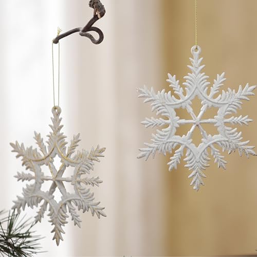 Décorations de Noël flocon incassables pour sapin extérieur et intérieur durable - 7