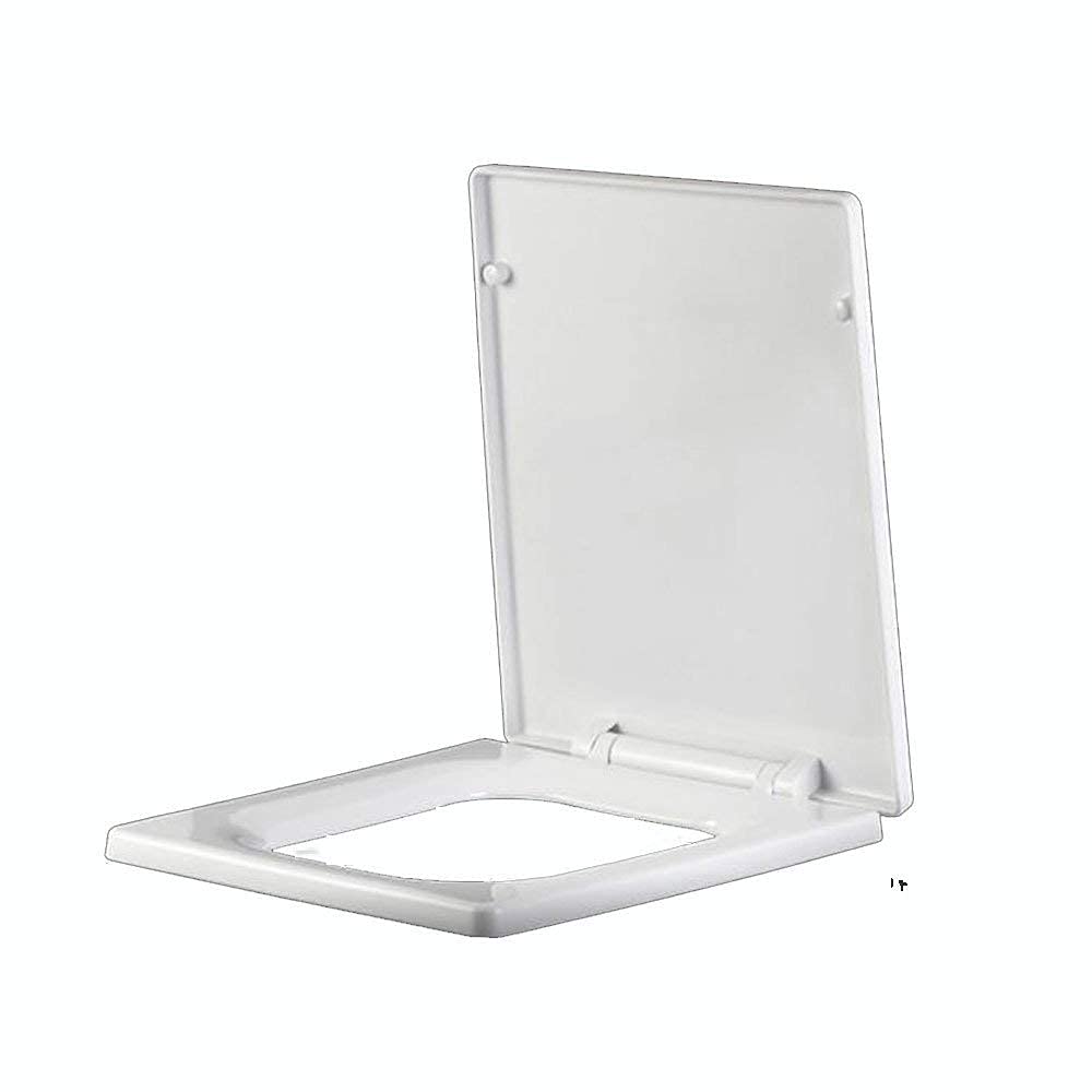 Uniwersalna deska sedesowa, chowana kwadratowa deska sedesowa, gruby kolor, obicie z polipropylenu, A-44 cm 34,5 cm (szer. - 44,5 cm 36,5 cm)