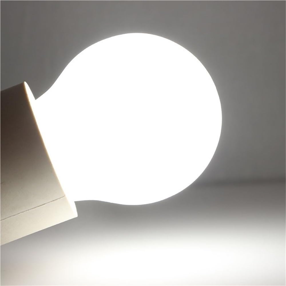 Bombillas LED COB para el hogar, Paquete de 6, E27/B22, CA 110 V, 3 W, iluminación para el hogar, lámpara esférica, Blanco cálido.