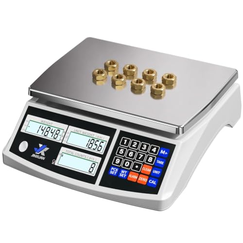 Image of 10kg/0.1g High Precision Industrial Counting Scales, Digital Bench Scale with Dual Power and Piece Counting, Multi-Unit Electronic Weighing Scale for Coin Counting, Small Parts and Inventory