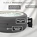 INTEX SimpleSpa 4 Person Round Inflatable Hot Tub, Bubble Massage Spa Set with Insulated Cover, Thermal Ground Cloth, & Chemical Dispenser, 77 in x 26 in