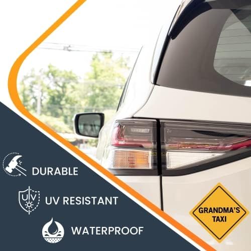Miniatura 6 de Magnet Me Up Calcomanía magnética de taxi de la abuela, 5 x 5 pulgadas, imán automotriz resistente para automóvil, camión, SUV